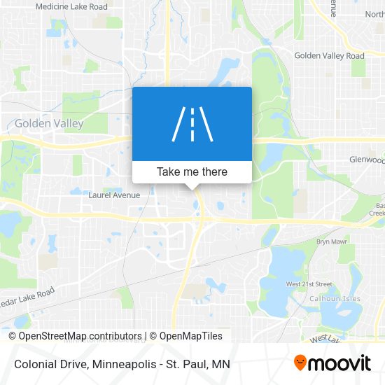 Colonial Drive map