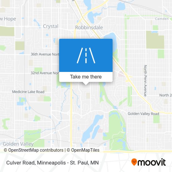 Culver Road map