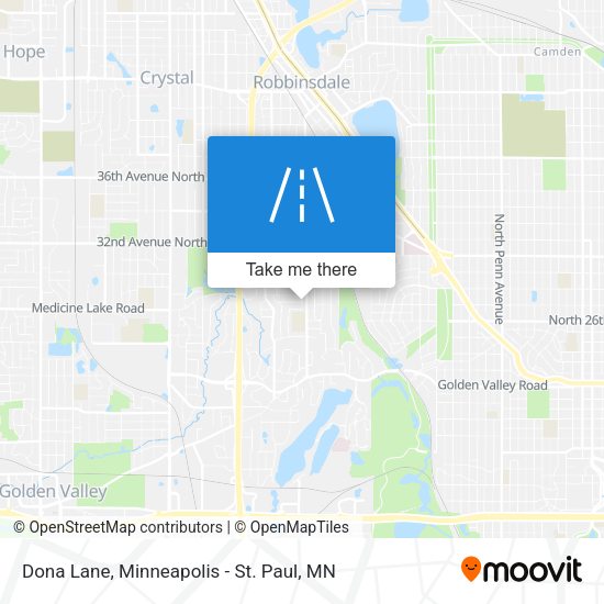 Dona Lane map