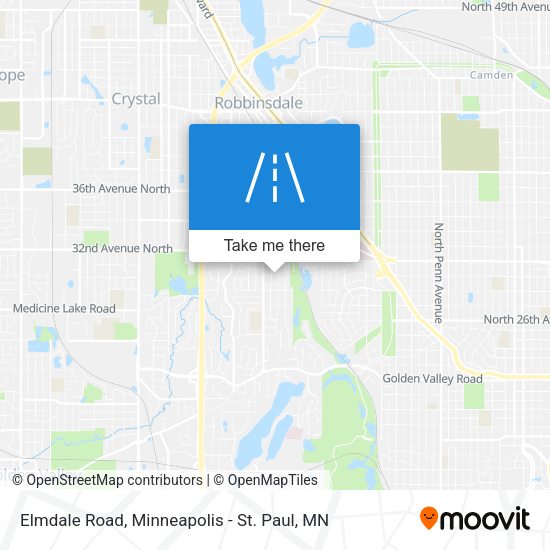 Elmdale Road map