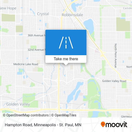 Hampton Road map