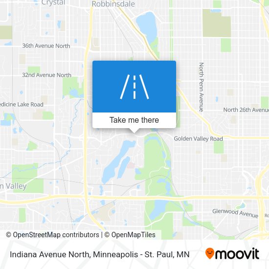 Indiana Avenue North map