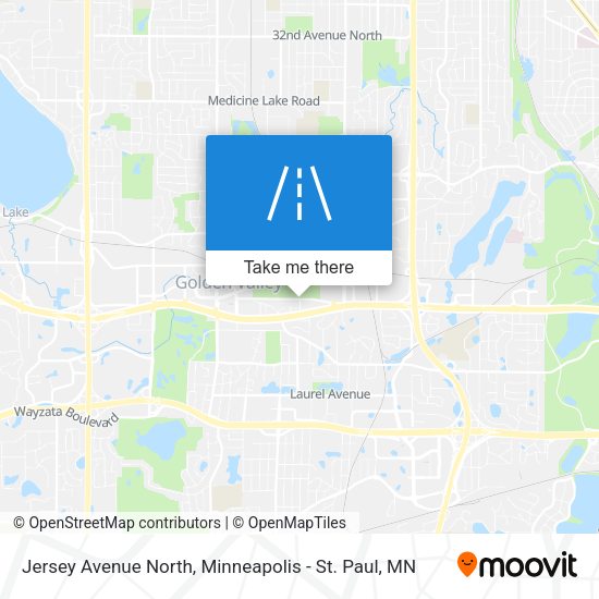 Jersey Avenue North map