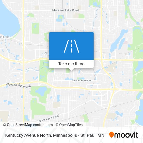 Mapa de Kentucky Avenue North