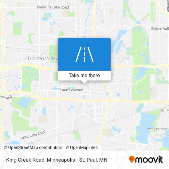 King Creek Road map
