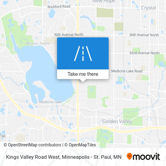 Kings Valley Road West map