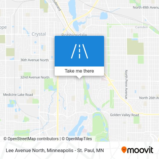 Lee Avenue North map