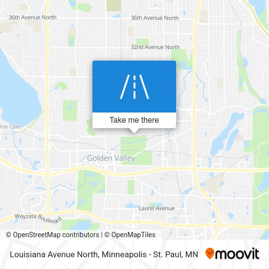 Mapa de Louisiana Avenue North