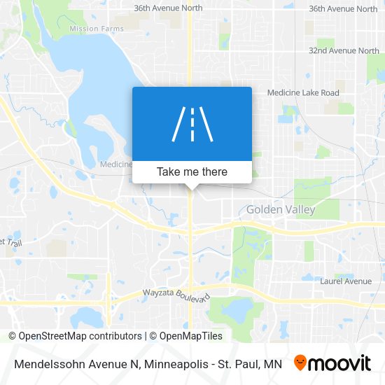 Mendelssohn Avenue N map