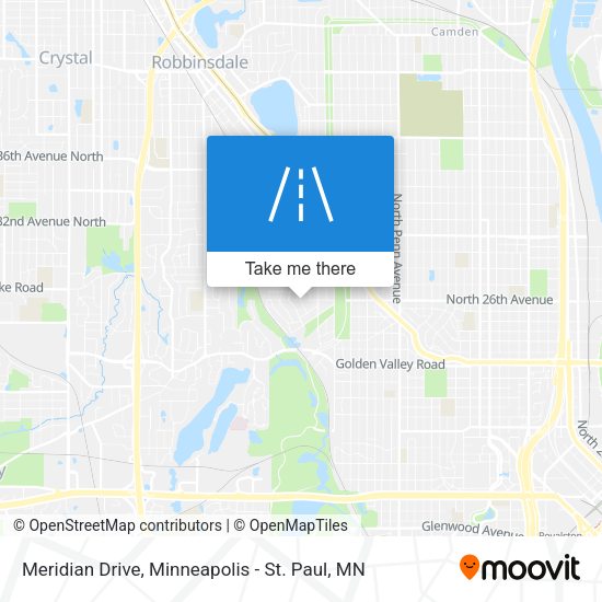 Meridian Drive map