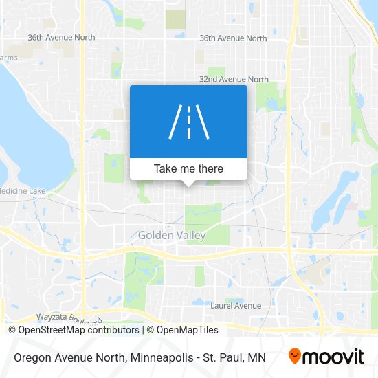 Mapa de Oregon Avenue North