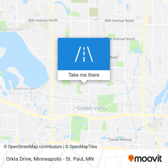 Orkla Drive map