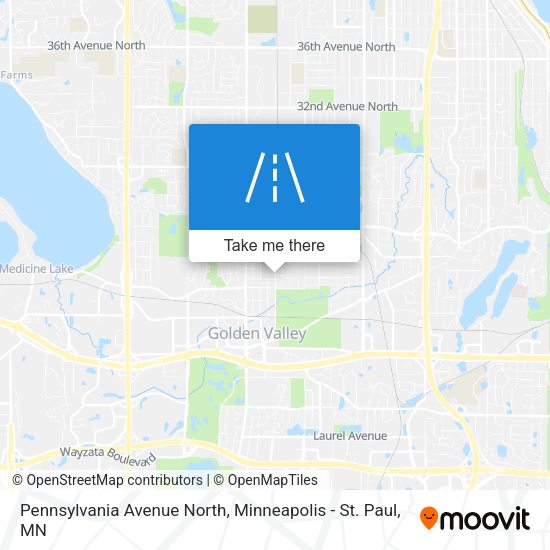 Pennsylvania Avenue North map