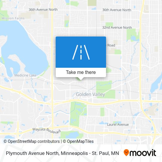 Plymouth Avenue North map