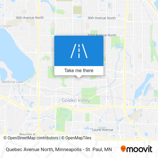 Mapa de Quebec Avenue North