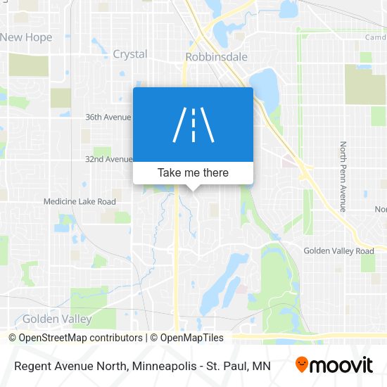 Mapa de Regent Avenue North