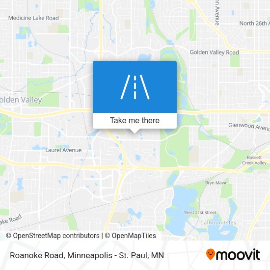 Mapa de Roanoke Road
