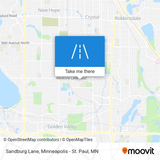 Sandburg Lane map