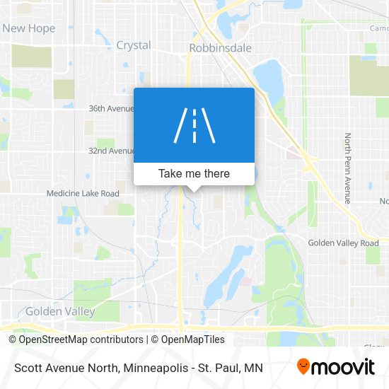 Scott Avenue North map