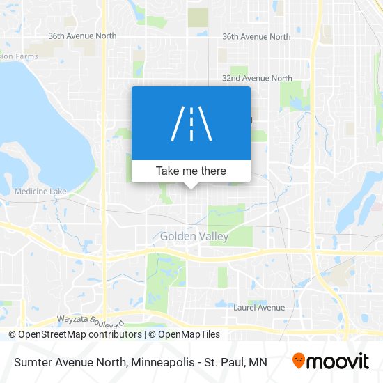 Sumter Avenue North map