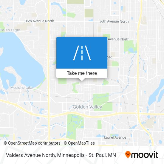 Valders Avenue North map