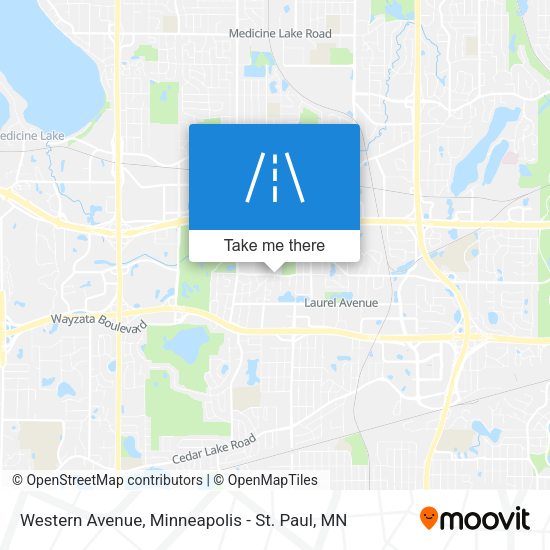 Western Avenue map