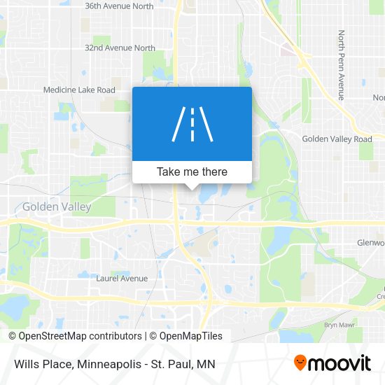 Wills Place map