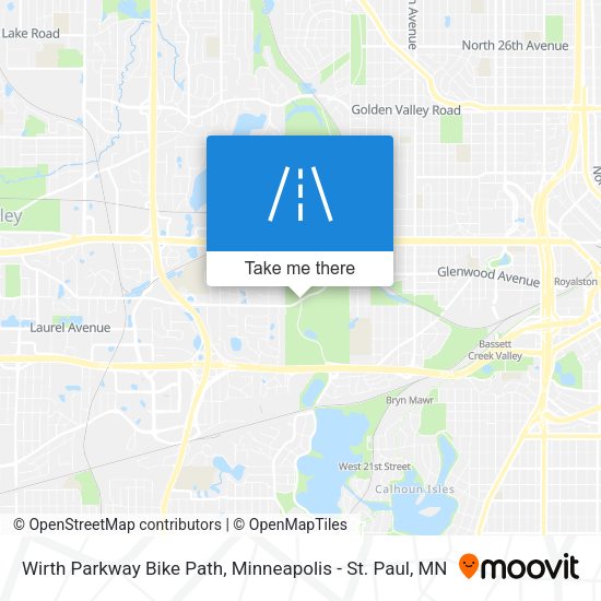 Wirth Parkway Bike Path map