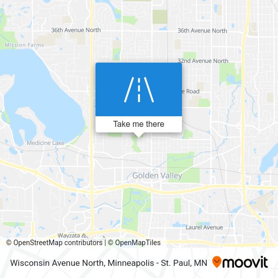 Wisconsin Avenue North map