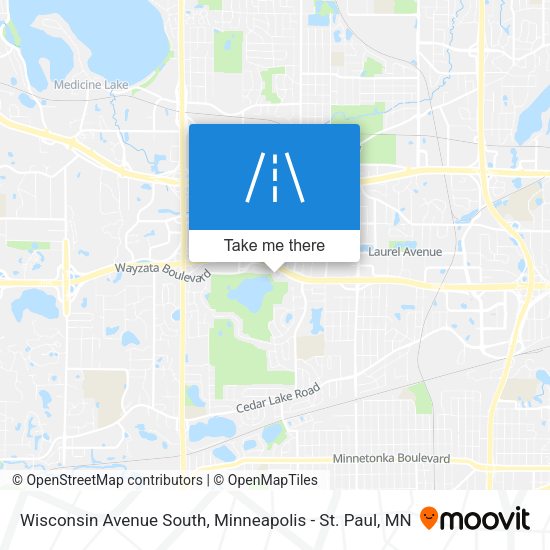 Mapa de Wisconsin Avenue South