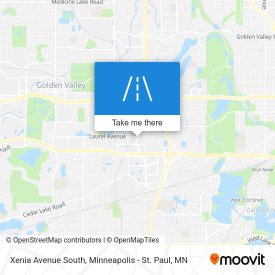 Xenia Avenue South map