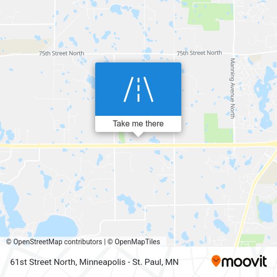 61st Street North map