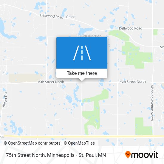 75th Street North map