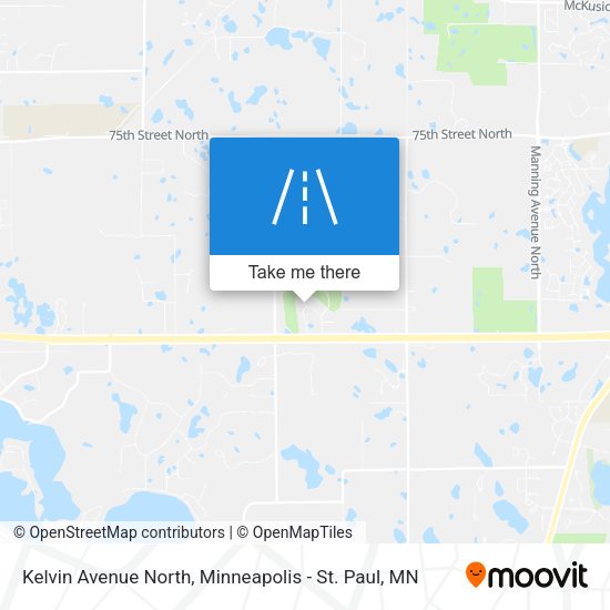 Kelvin Avenue North map