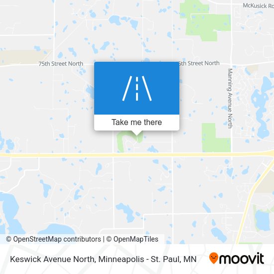 Mapa de Keswick Avenue North