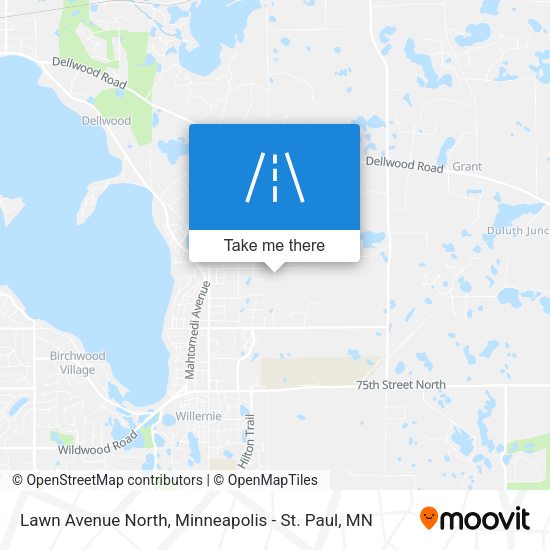 Lawn Avenue North map