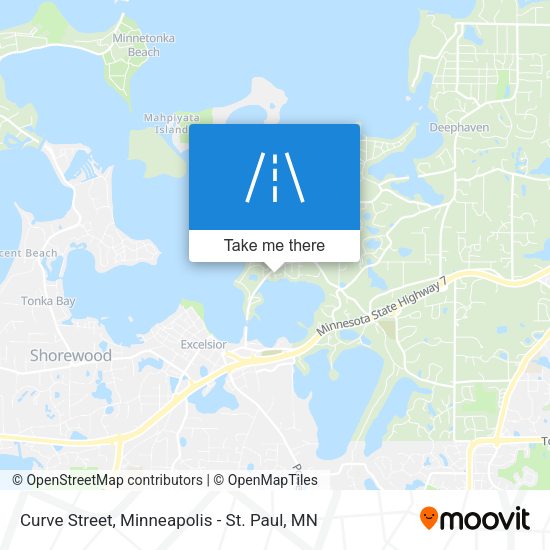 Curve Street map