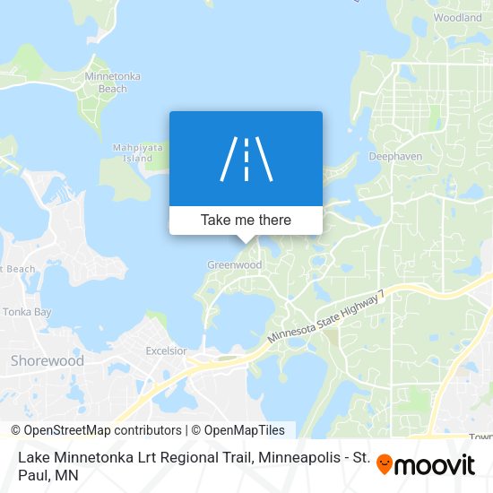 Mapa de Lake Minnetonka Lrt Regional Trail