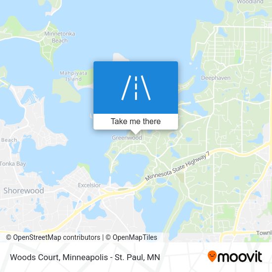 Woods Court map