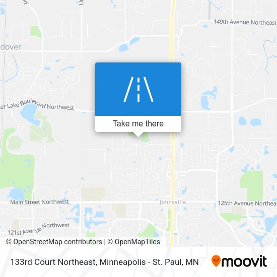Mapa de 133rd Court Northeast