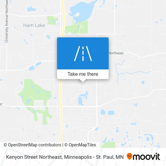 Kenyon Street Northeast map