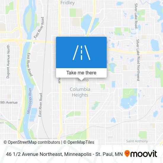 46 1/2 Avenue Northeast map