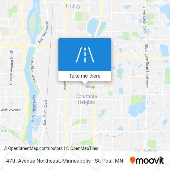 47th Avenue Northeast map