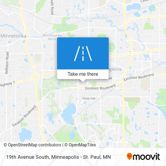 19th Avenue South map