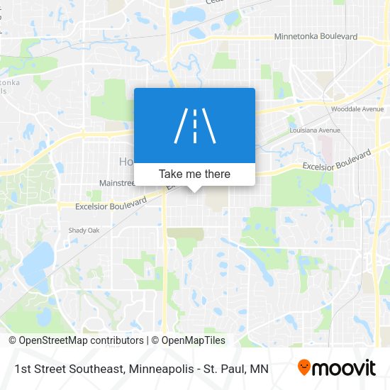 Mapa de 1st Street Southeast