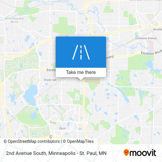 2nd Avenue South map