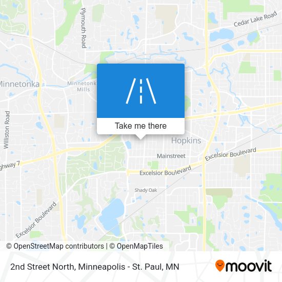 Mapa de 2nd Street North