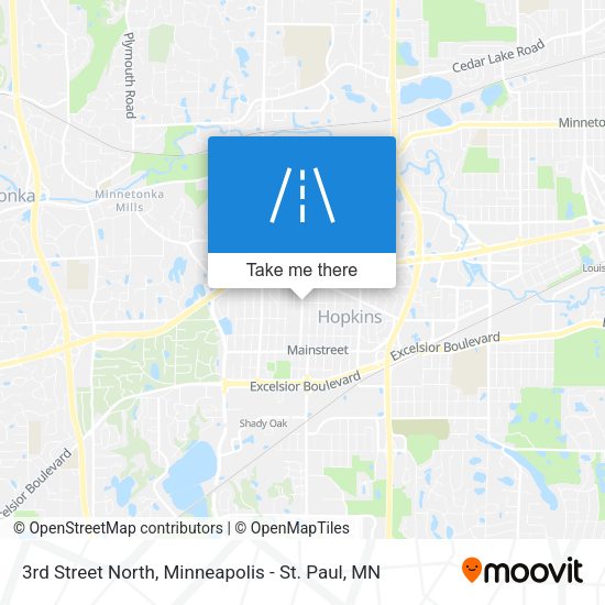 3rd Street North map