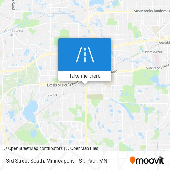 3rd Street South map