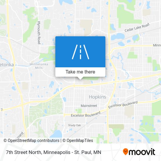 7th Street North map